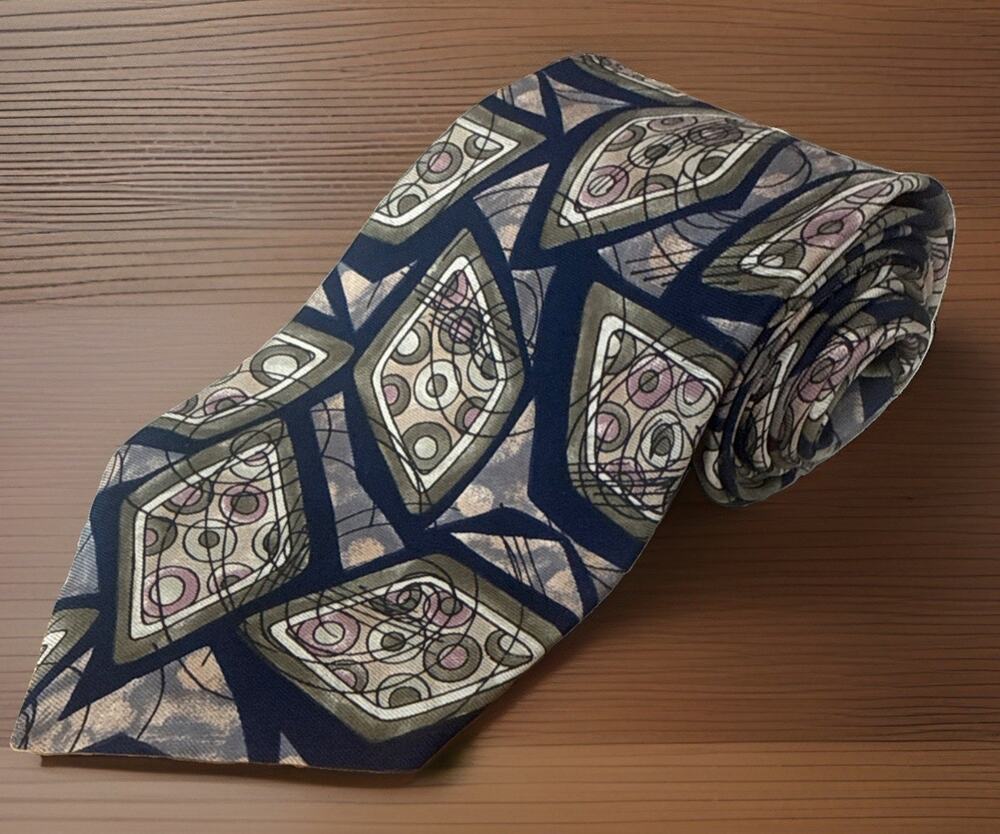 Christian Dior Monsieur Silk Mens One Size Brown Italy Necktie 56 x 4